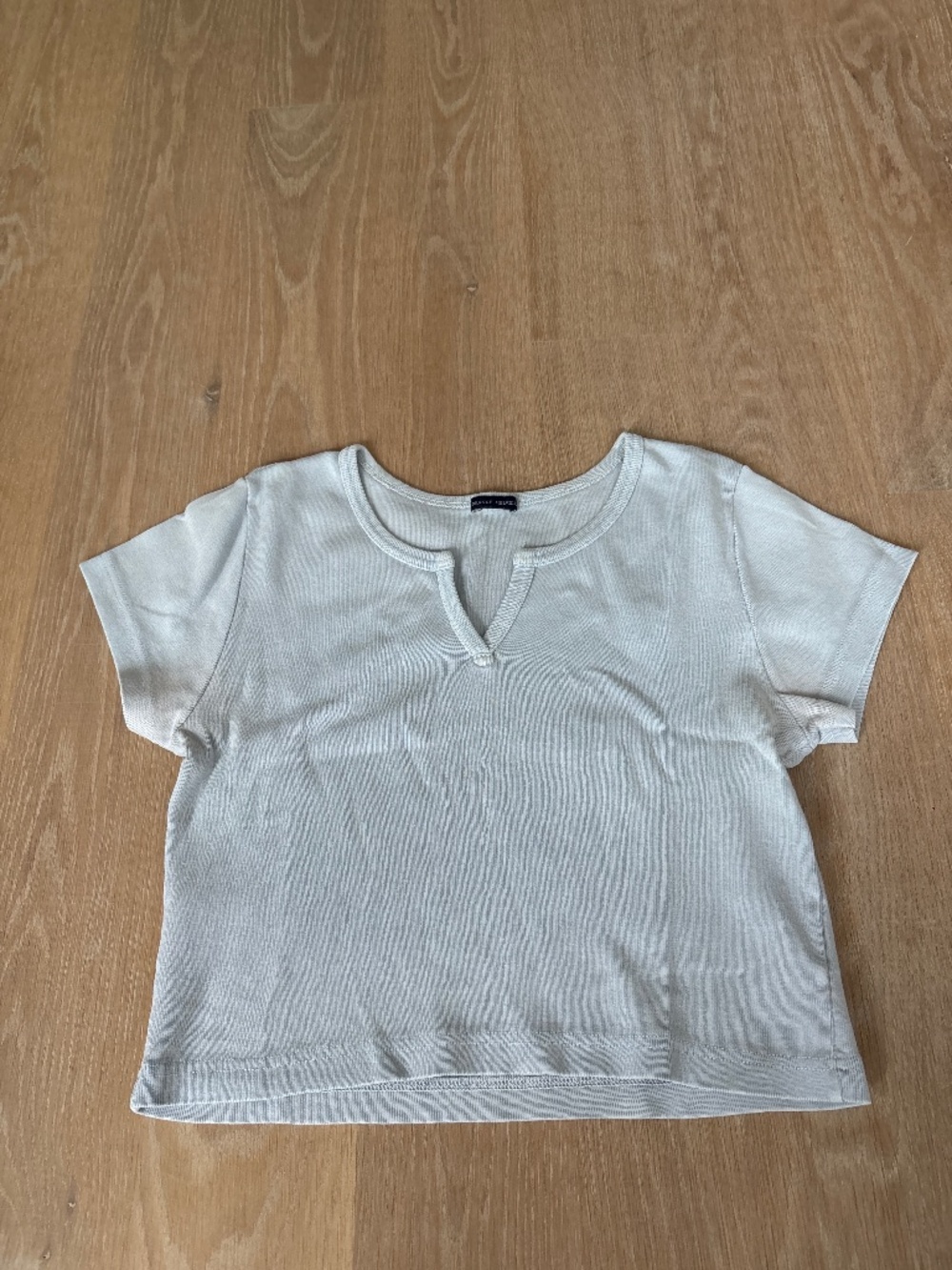 Brandy Melville Light Blue Cropped Tee